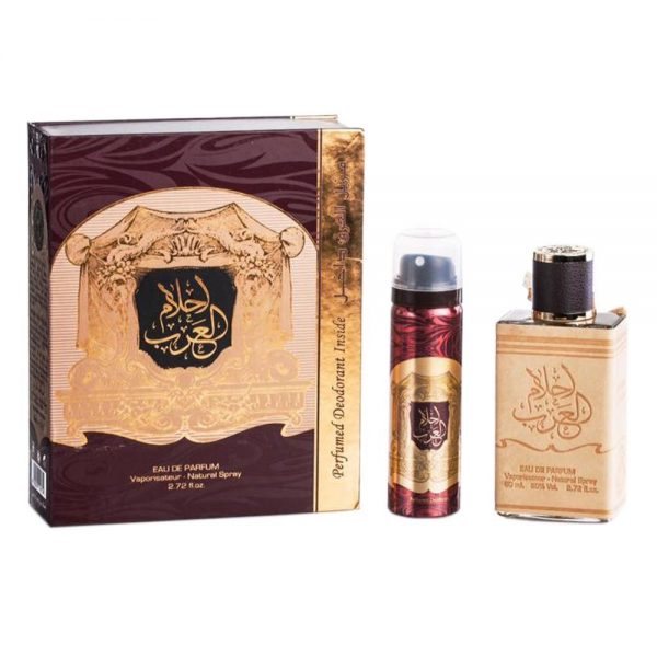 (PLU00048) Ard Al Zaafaran, Set Ahlam Al Arab - Apă de Parfum 80ml + Deodorant Spray 50ml