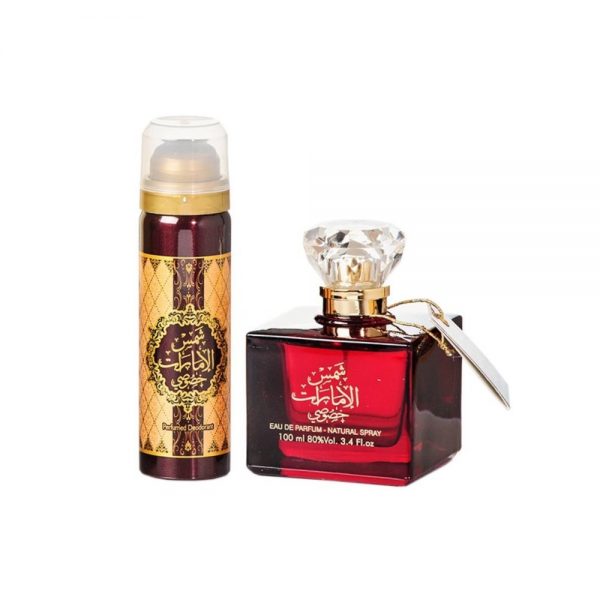 (PLU00166) Ard al Zaafaran, Set Shams Al Emarat Khususi - Apă de Parfum 100ml + Deodorant Spray 50ml