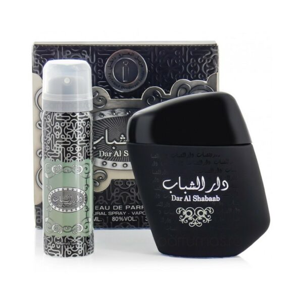 (PLU00033) Ard al Zaafaran, Set Dar Al Shabaab - Apă de Parfum 100ml + Deodorant Spray 50ml