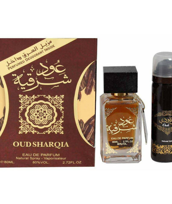(PLU00241) Ard Al Zaafaran, Set Oud Sharqia - Apă de Parfum 80ml + Perfumed Deodorant 50ml