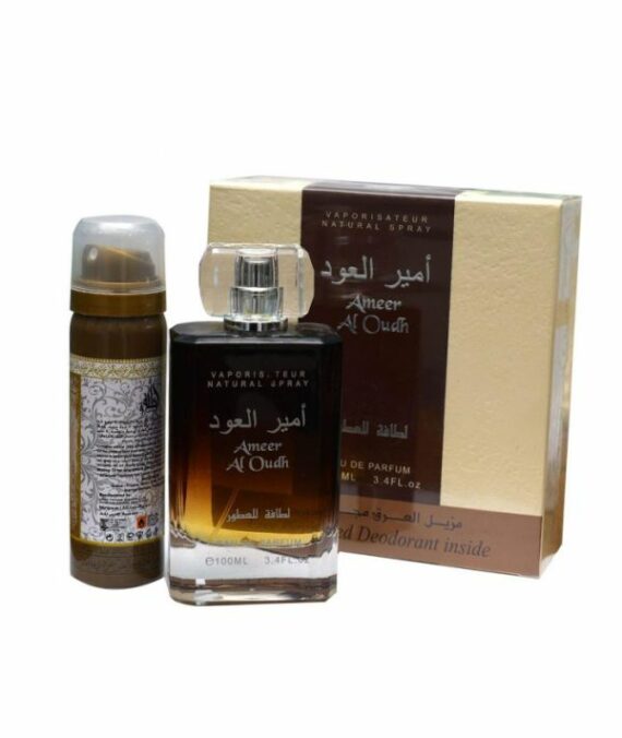 (PLU00294) Lattafa, Ameer Al OUDH - Apă de Parfum 100ml + Deodorant Spray 50ml