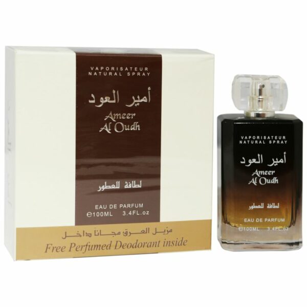 (PLU00294) Lattafa, Set Ameer Al OUDH - Apă de Parfum 100ml + Deodorant Spray 50ml